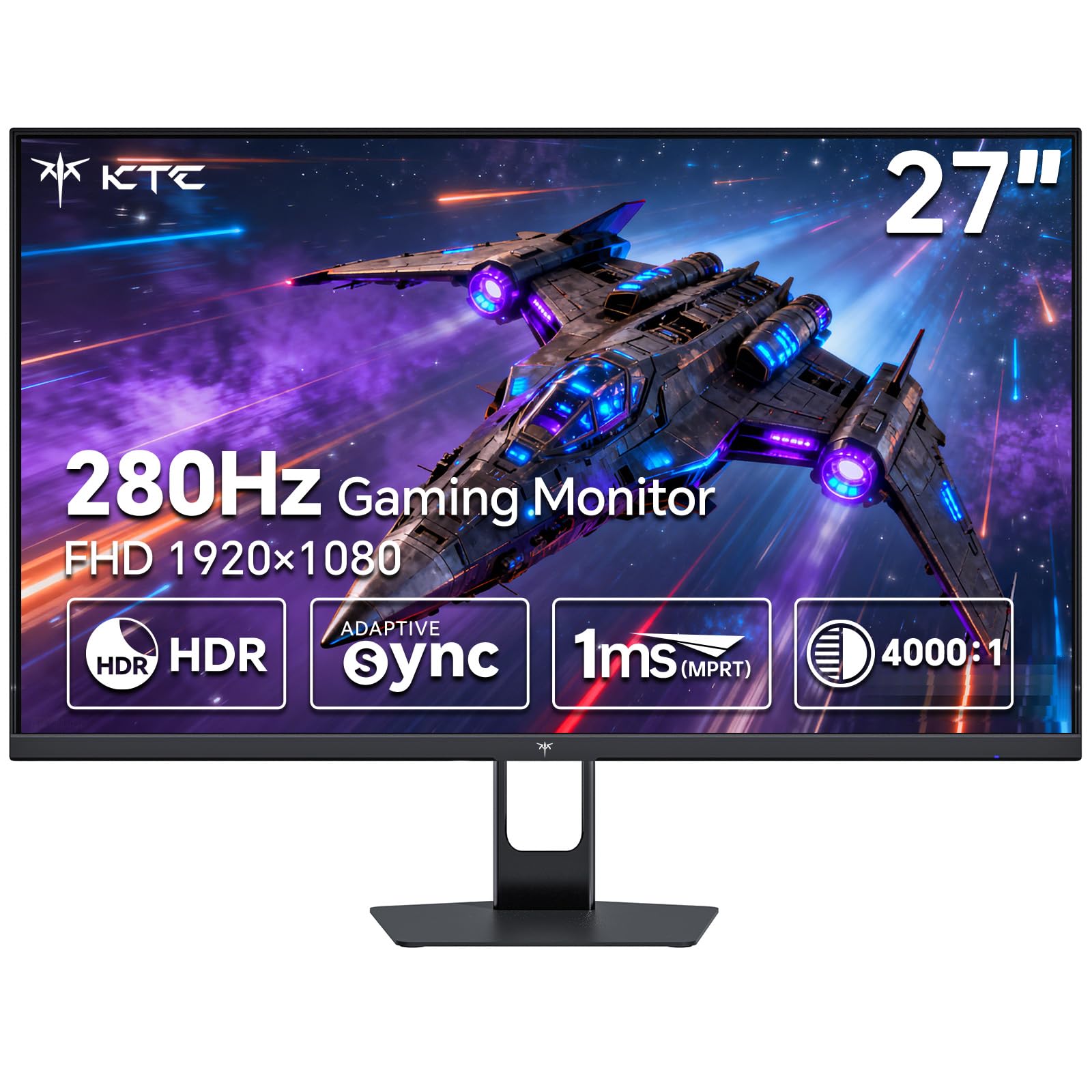 KTC 27インチゲーミングモニター 280Hz 美品 KTC 27 Inch 280Hz Gaming Monitor, FHD 1080P 240Hz PC Computer